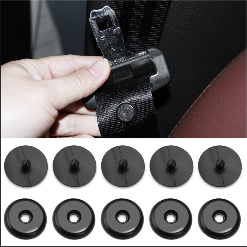 10set Car Retainer Seatbelt Stop Button for Peugeot 308 206 307 407 207 208 508 5008 Honda Civic Fit Crv Mazda 6 3 CX-5 CX5