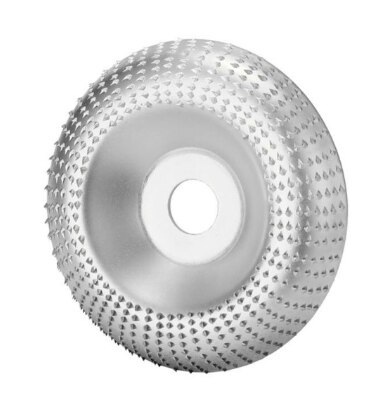 100mm puun muotoilulautasen hiomalaikka pyörivä kiekko hiomakone kiillotus puunveistinlevytyökalut kulmahiomakoneelle 4 tuuman reikä: Hopea