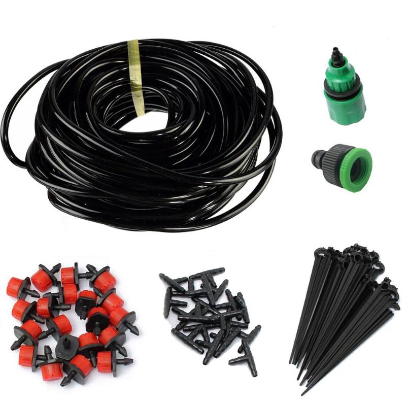 Water Irrigation Kit Set Automatic Balcony Pot Micro Drip Watering System: 25m
