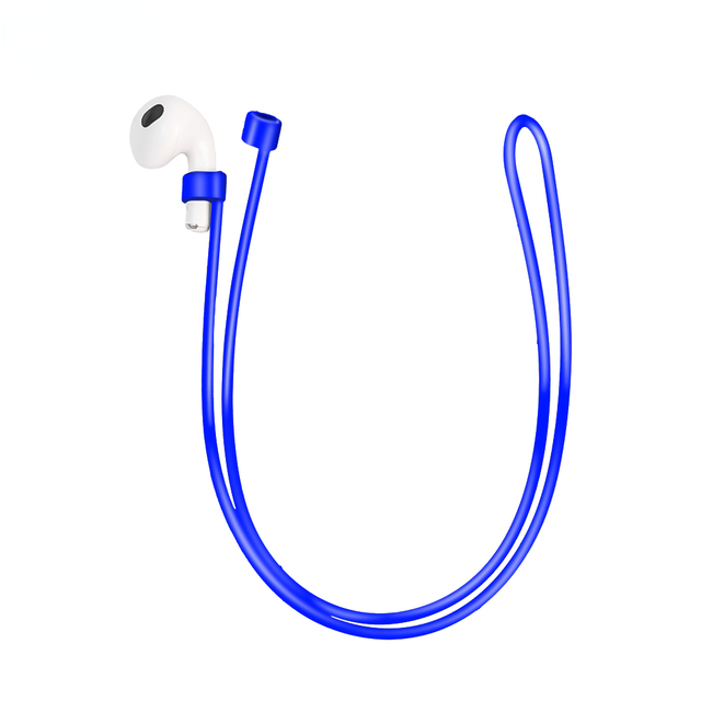 Universele Draadloze Bluetooth Oortelefoon Anti-Verloren Siliconen Lanyard Band Verwijderbare Anti-Druppel Hangende Hals Touw Voor Apple Airpods: 3XS / Kaki