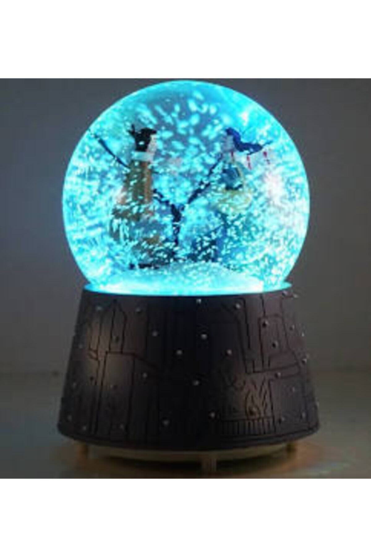 Luminous Music Box Snow Globe Sprayed Romantic Valentine's Day Globes Girl Boy Glass Crystal Ball