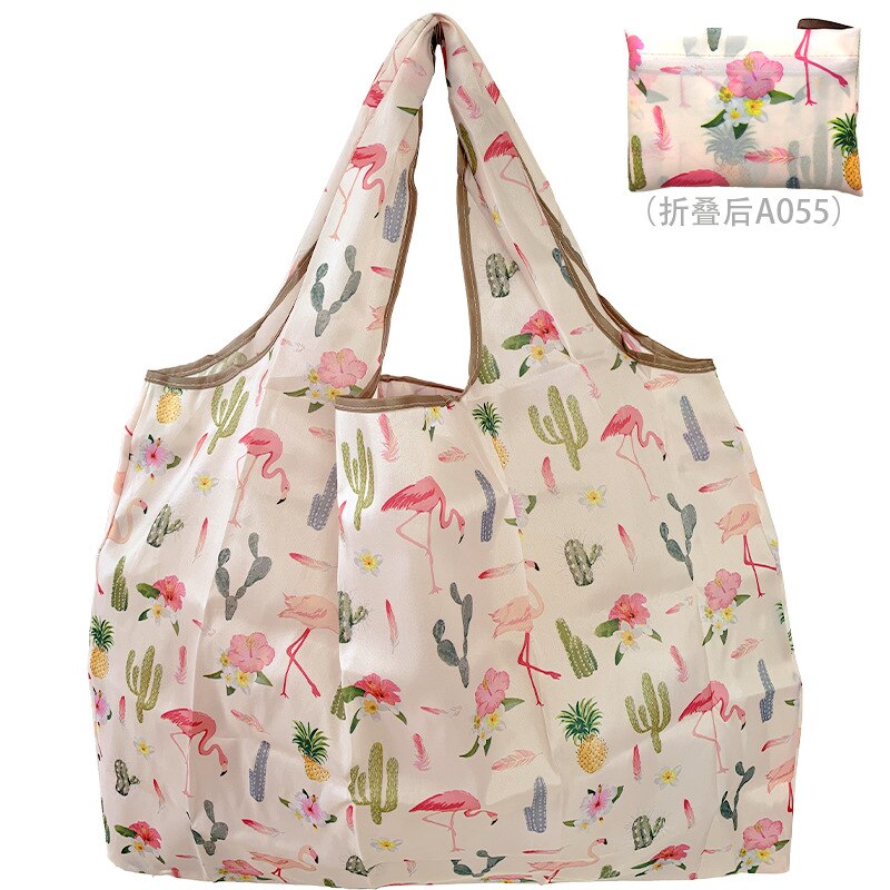 Handig Opvouwbare Boodschappentas Herbruikbare Opvouwbare Milieuvriendelijke Boodschappen Tassen Vrouwen Canvas Schoudertas: S3