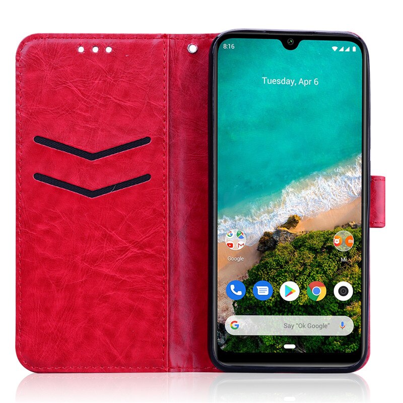 Leather Flip Case Voor Xiaomi Mi A3 MiA3 Case Book Stand Wallet Case Voor Op Xiaomi Mi A3 Mi Een 3 Coque Capa Telefoon Case Fundas