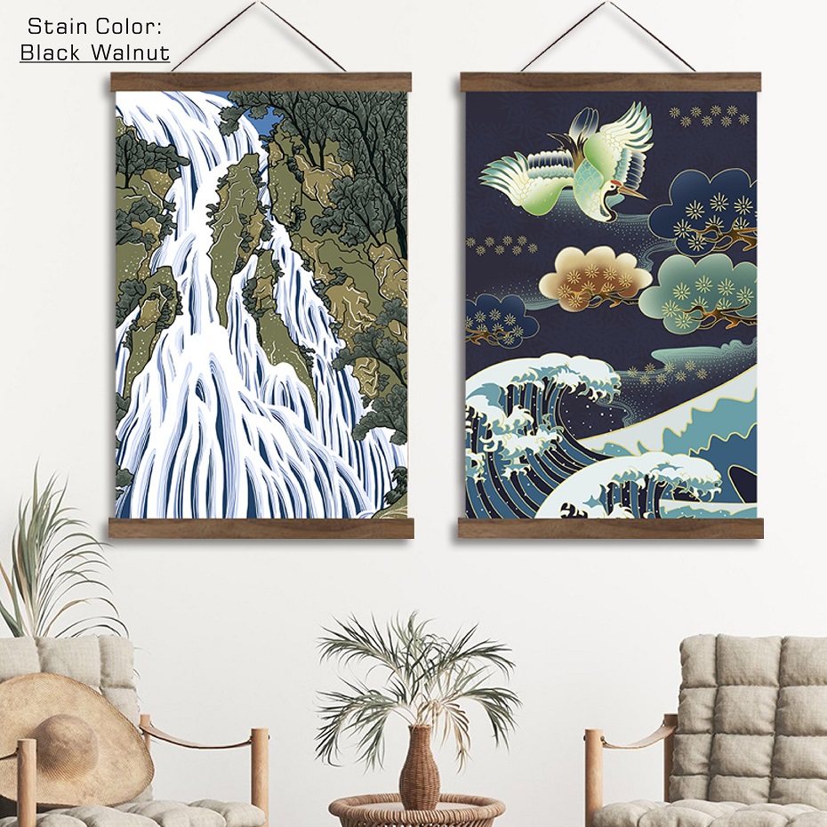 Colgador magnético de madera para pintura, 70 cm de 21-marco de fotos en 7 colores, póster de lona, colgador de arte