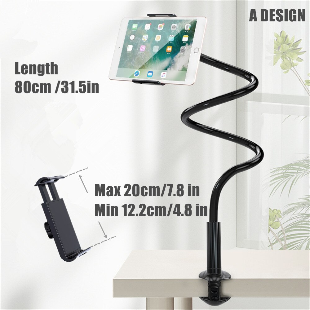 Tablet Holder For iPad Pro 12.9 inch Tablet Stand Adjustable Angle Bed Desk Tablet Holder For Universal 7.0 To 15 inch Tablet Pc: A Design