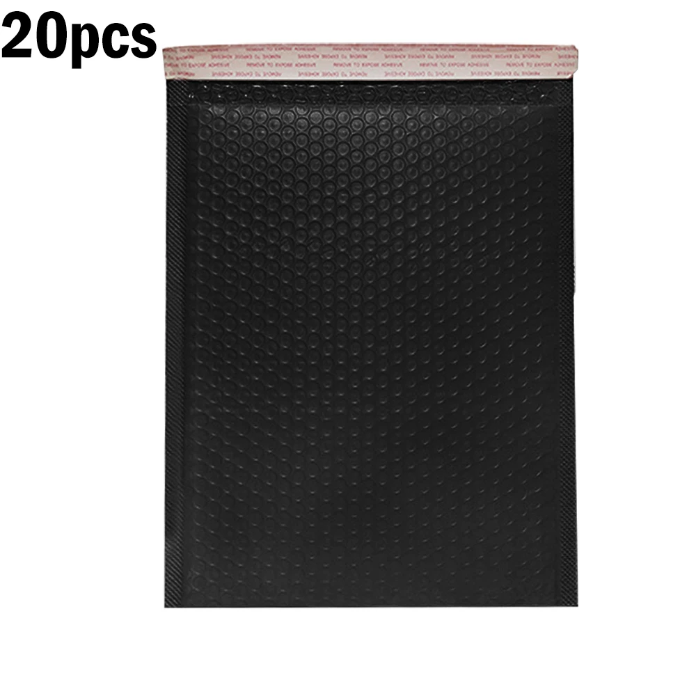 50-10 Uds. Sobre de burbujas negro/rosa autosellado acolchado sobres de burbujas paquetes de impermeables para suministros de maquillaje de joyería