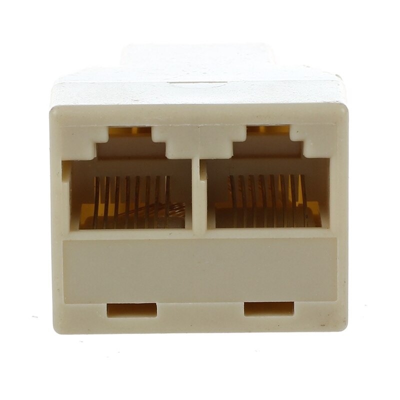 RJ45 3 Way Network Cable Splitter Extender Plug Coupler