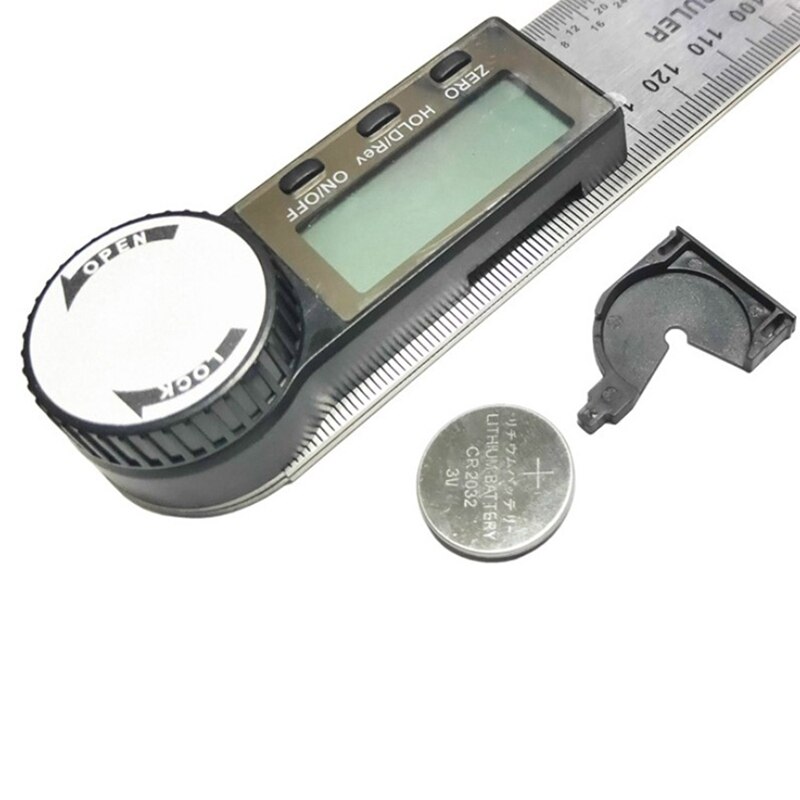 Protractor, Digital Protractor with Screen HOLD and 180 ° Rotatable Function, Bevel Ruler for Woodwork