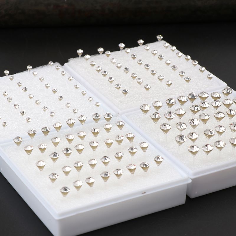 Brincos pequenos coloridos de plástico com strass, 20 pares de brincos pequenos, brincos hipoalergênicos para mulheres, moda feminina