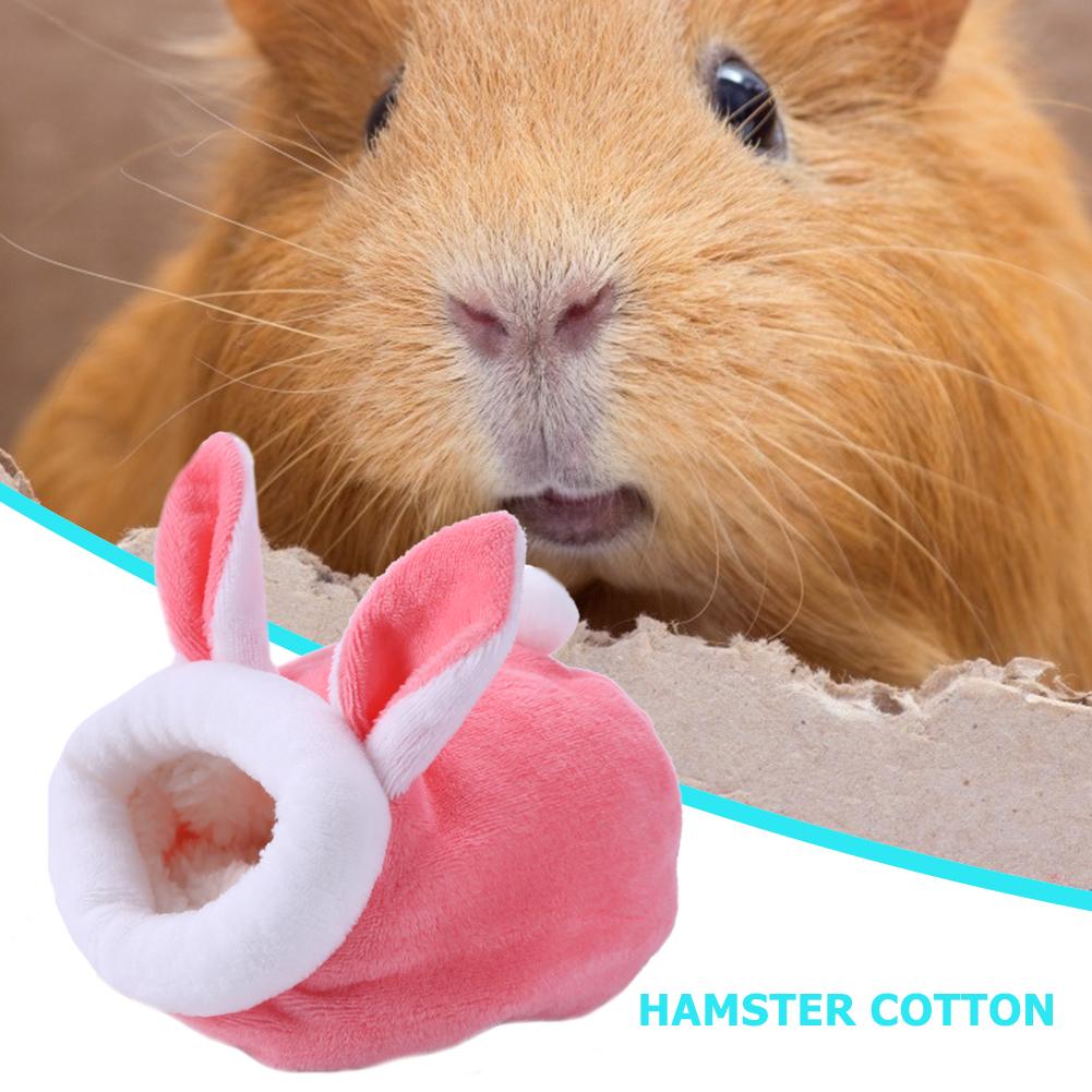 Invierno cálido nido de hamsters erizo cama de yurta perreras ratón pollo Casa de algodón Animal PEQUEÑO camas Cueva, suministros para mascotas, rata ratones nido