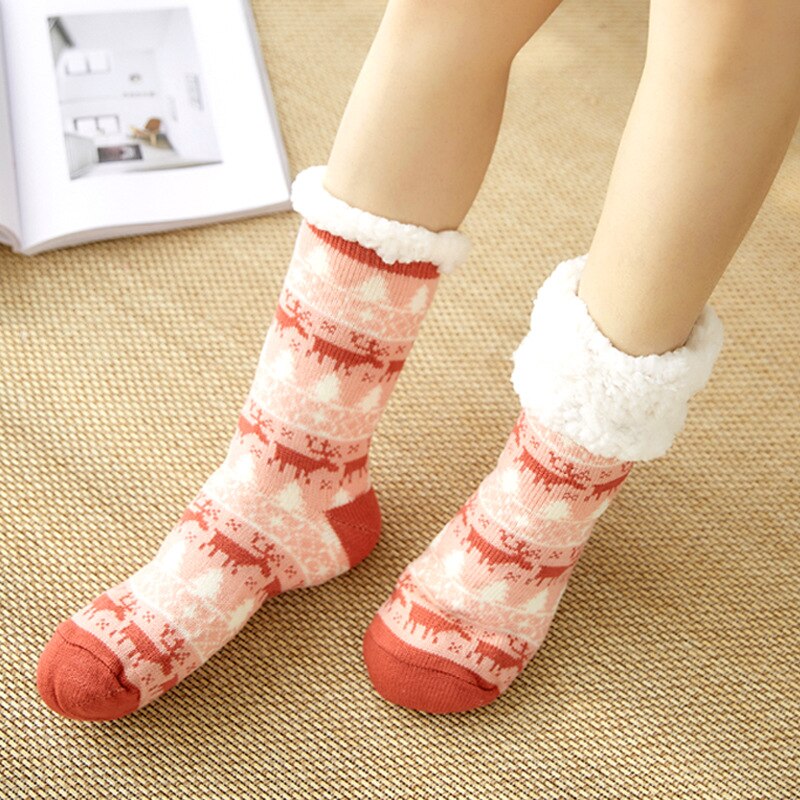 Lanshulan frauen Winter Socken Kanada-30 Grad Widerstehen Kalten männer Wolle Socken Für Mädchen Jungen Verdicken Socken Boden Warme: pink 3