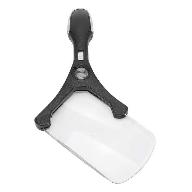 LED Page Magnifier Double Lens Lighted Magnifying Glass for Drawing