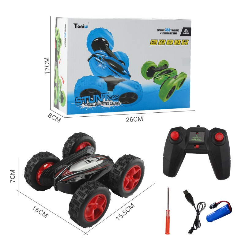 Remote Control Stunt Car - 360° Spinning Double-Sided - Electric Toy Car for Kids & Youth