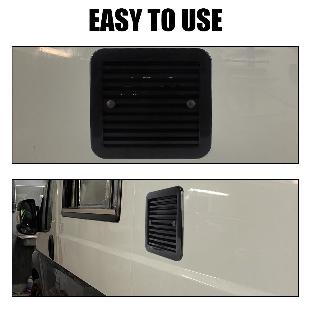 Ventiladores de escape de ventilación silenciosos para Rv, remolque, caravana, fuerte viento, salida de aire lateral de 12V, Ventilación de nevera con ventilador, estilo de coche