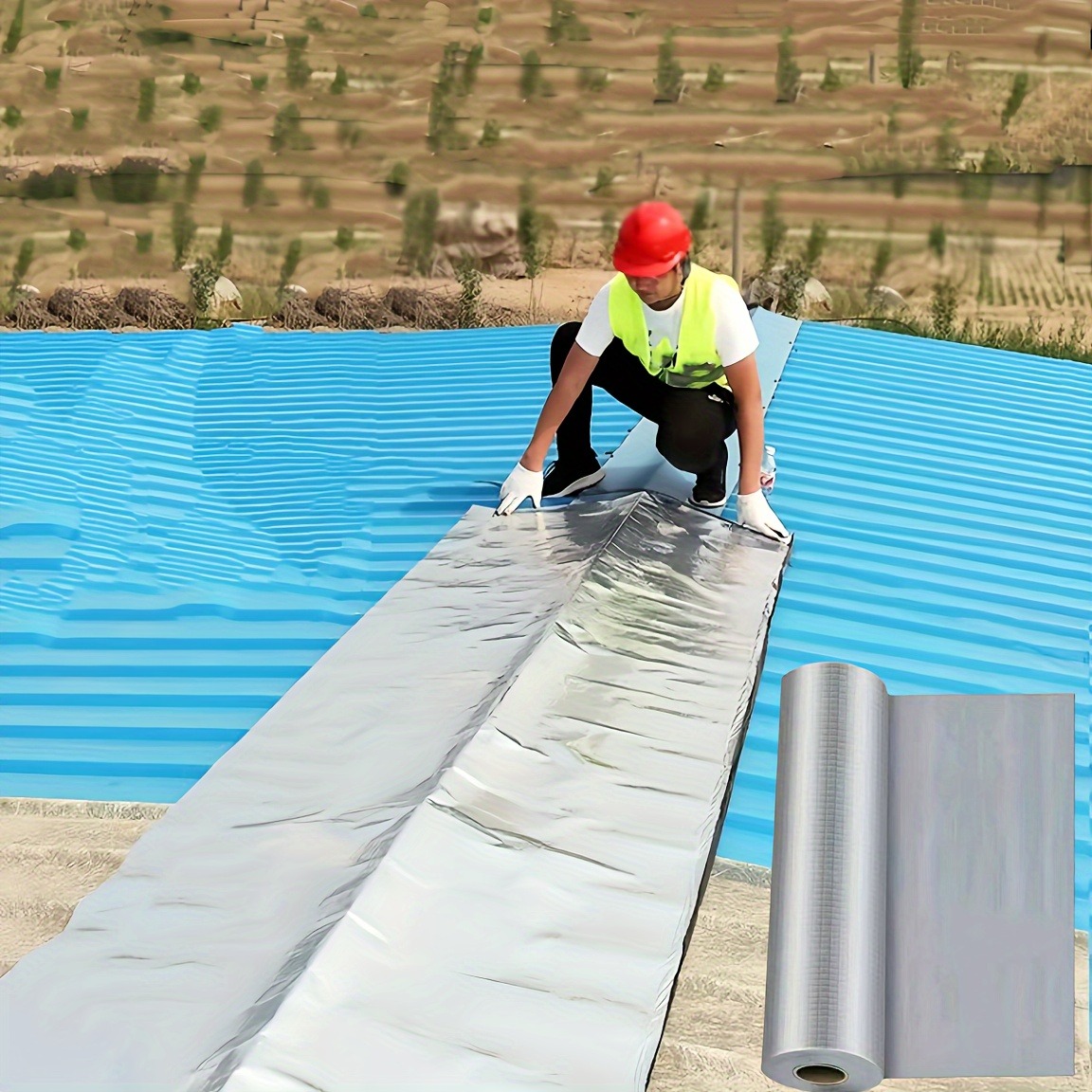 Waterproof Tape for Metal Surfaces and Roofs - Leak Proof and Rust Proof Adhesive, for Insulation and Temperature Control