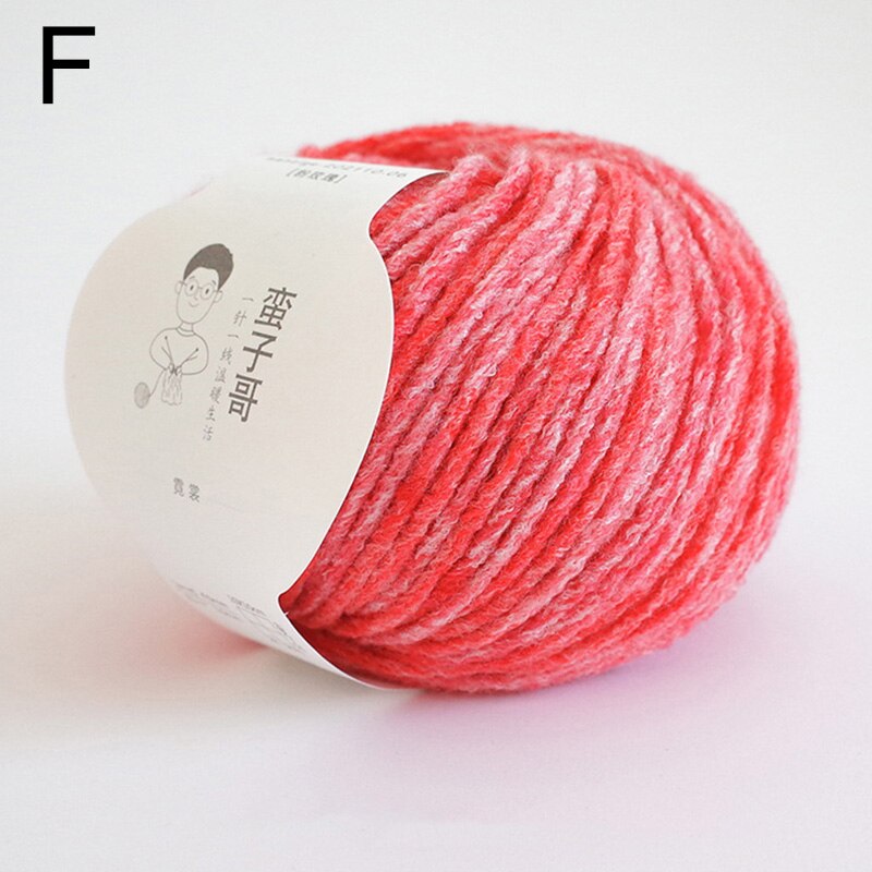 Fil de laine 20% laine 80% acrylique tricoté à la main, 55G/m, épais et moyen: Marron