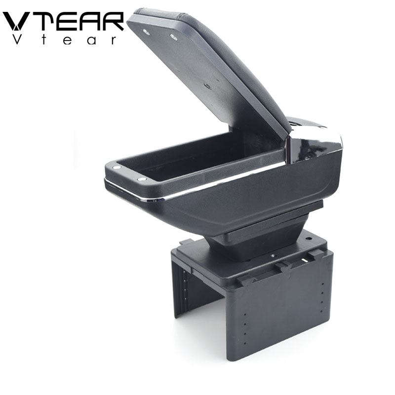 Vtear For chevrolet lacetti car armrest leather arm rest ABS storage box accessories center centre console car-styling auto