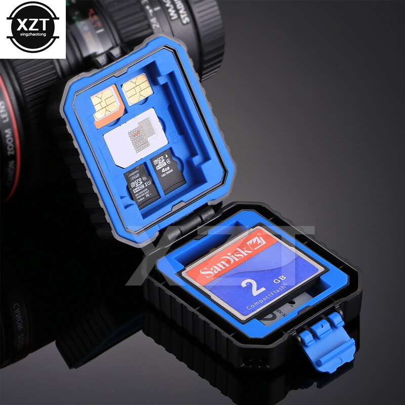 11 in 1 Micro SD Memory Card Case Holder Waterproof Storage Box Protector for 3 SIM + 2 XQD + 2 CF + 2 TF + 2 SD Card