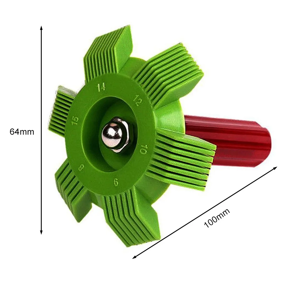impostato di pettini per alette del condensatore del radiatore dell'auto universale impostato di piastre per bobine del condizionatore d'aria strumento per la pulizia delle mani riparazione del sistema di raffreddamento automatico: bianca