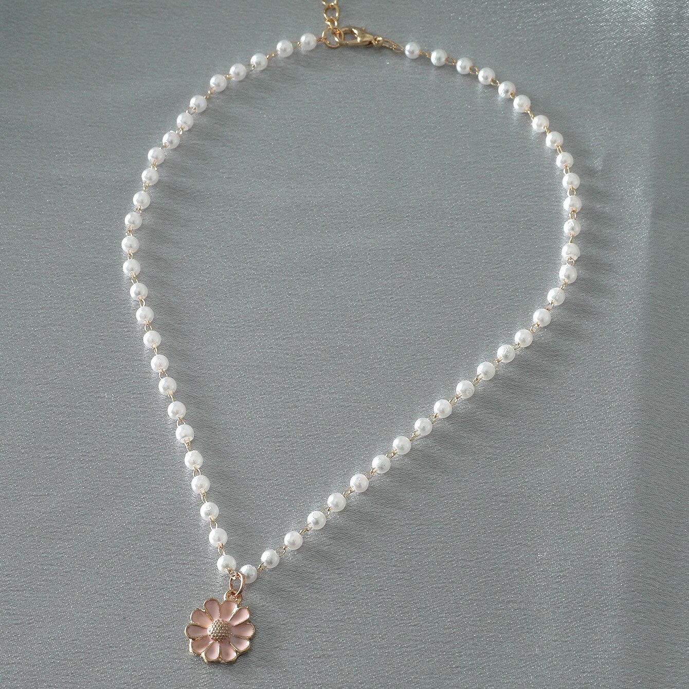 Women Necklace Choker Pearl Necklace Statement Ladies Collares Gold Color Alloy Jewelry Birthday чокер: YLN1673C