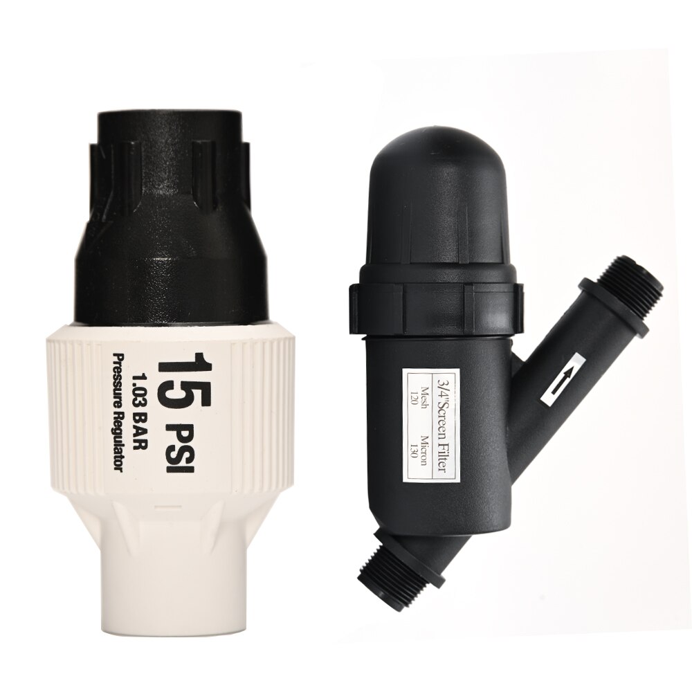 15M 4/7Mm Hose Drip Irrigation System With Timer Watering Set Adjustable Micro Drippers For Irrigation Plant Watering System: PR with FILTER