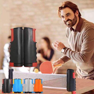 Portable Table Tennis Rack Thickened Free Telescopic Table Tennis Rack Universal Telescopic Rack with Net Table