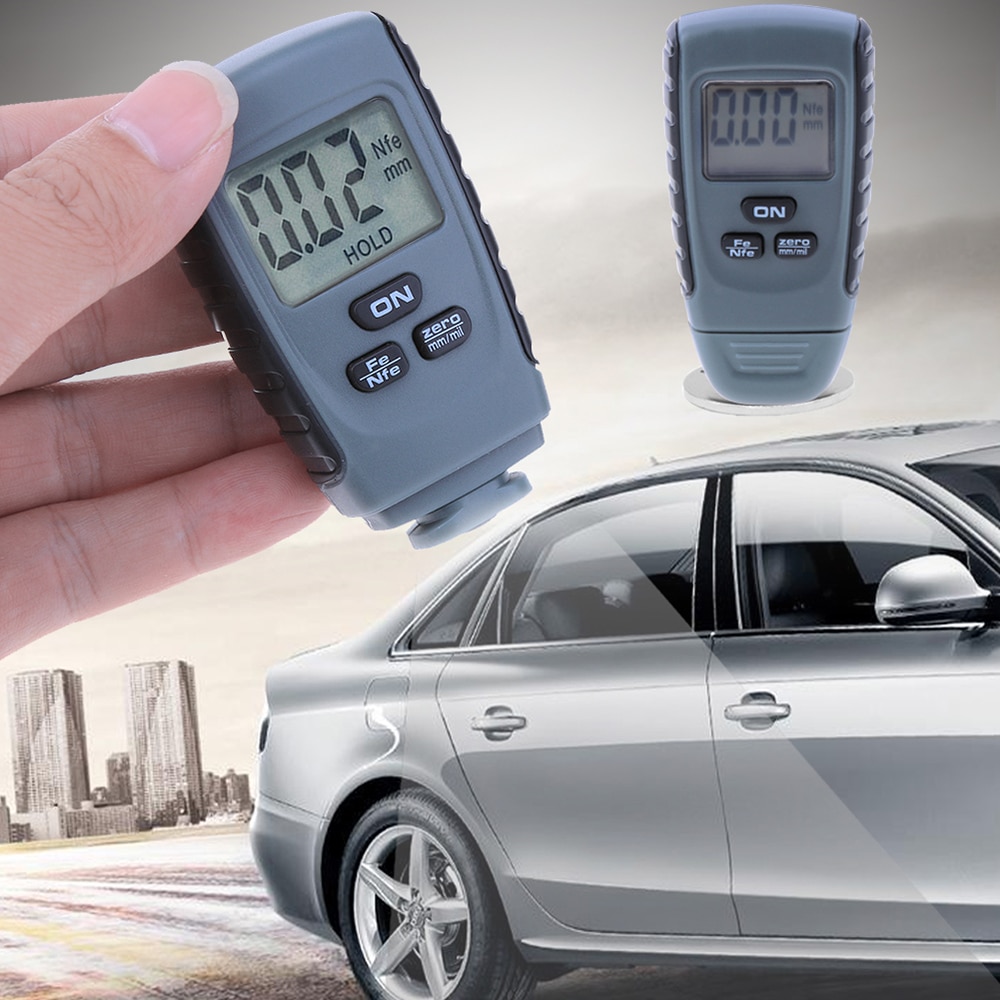 Coating Thickness Gauge LCD Digital Paint Thickness Meter Tester LCD Display Paint Measure Tester Tool Instruments