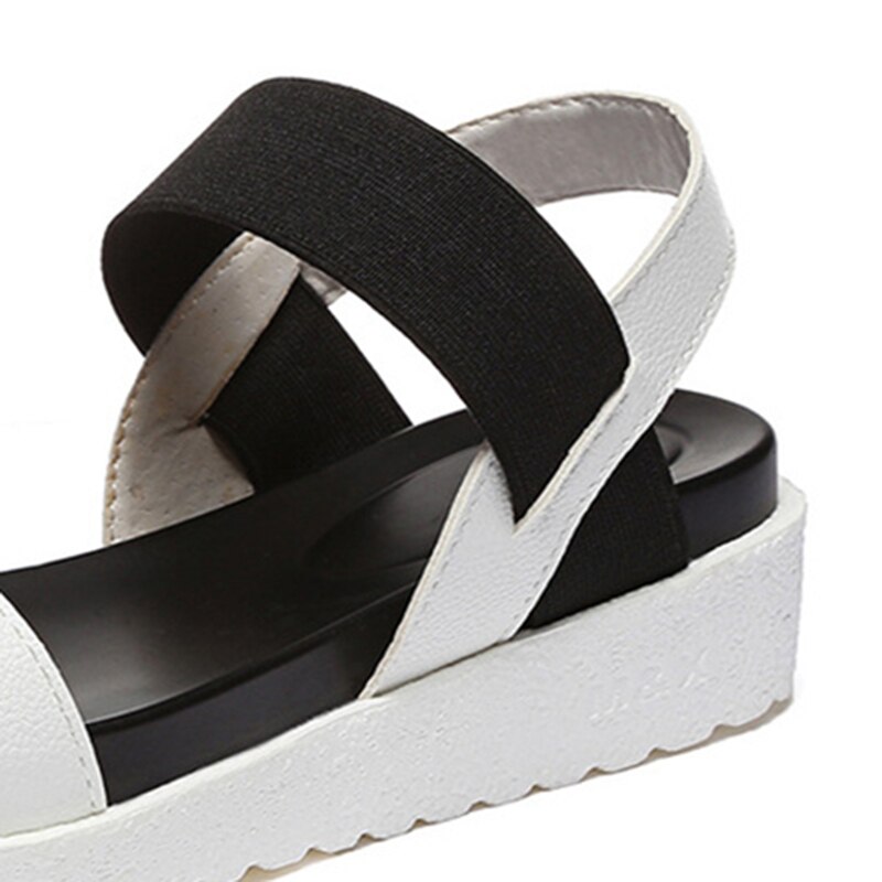 Zomersandalen dames platte schoenen peeptoe sandalen romeinse casual schoenen dames slippers schoenen plateau sandalen