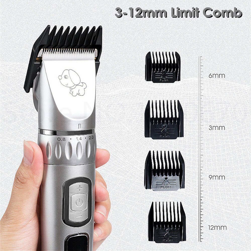 Hundeklippere kattehårklipper pleje dyr kæledyrsbarbermaskine trådløs lydløs hundehårtrimmere fjerner usb elektrisk hårklippermaskine