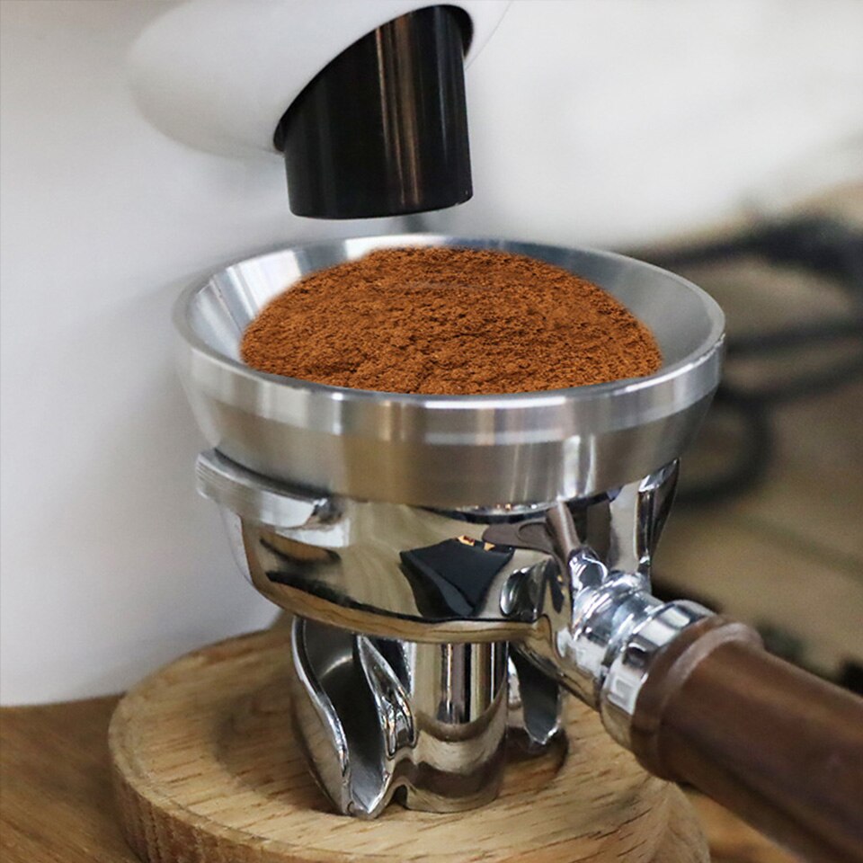 Espresso Doseren Trechter, Matow Rvs Koffie Doseren Ring Compatibel Met 58Mm Breville Filterhouder