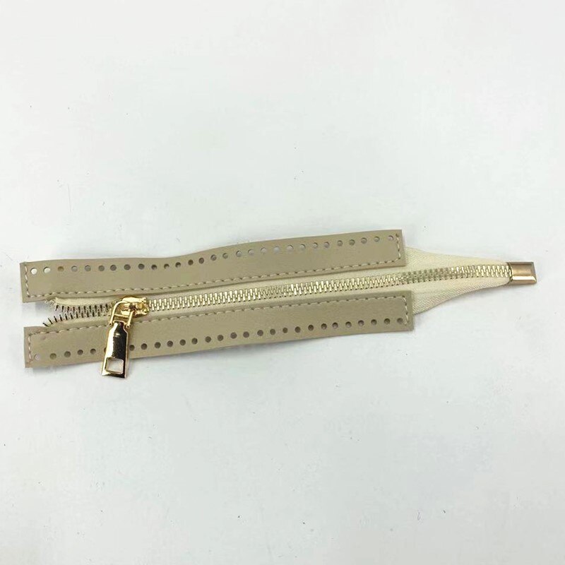 DIY Zipper Para O Saco de Tecido Acessórios de Hardware PU de Couro Com Zíper Saco de Costura 24.5 centímetros Zíper De Metal Para Sapatos Roupas Suprimentos: 1