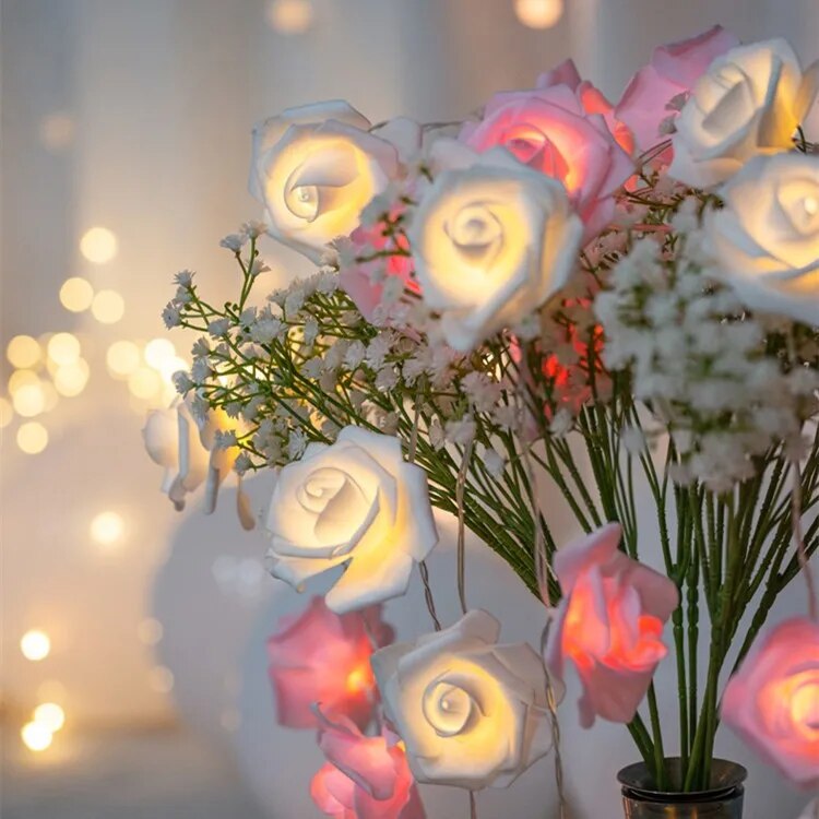 1.5m rosa luzes da corda luz de fadas corda casa decoração do jardim luz dia dos namorados diy festa decoração para casa suprimentos de casamento: Safira profunda