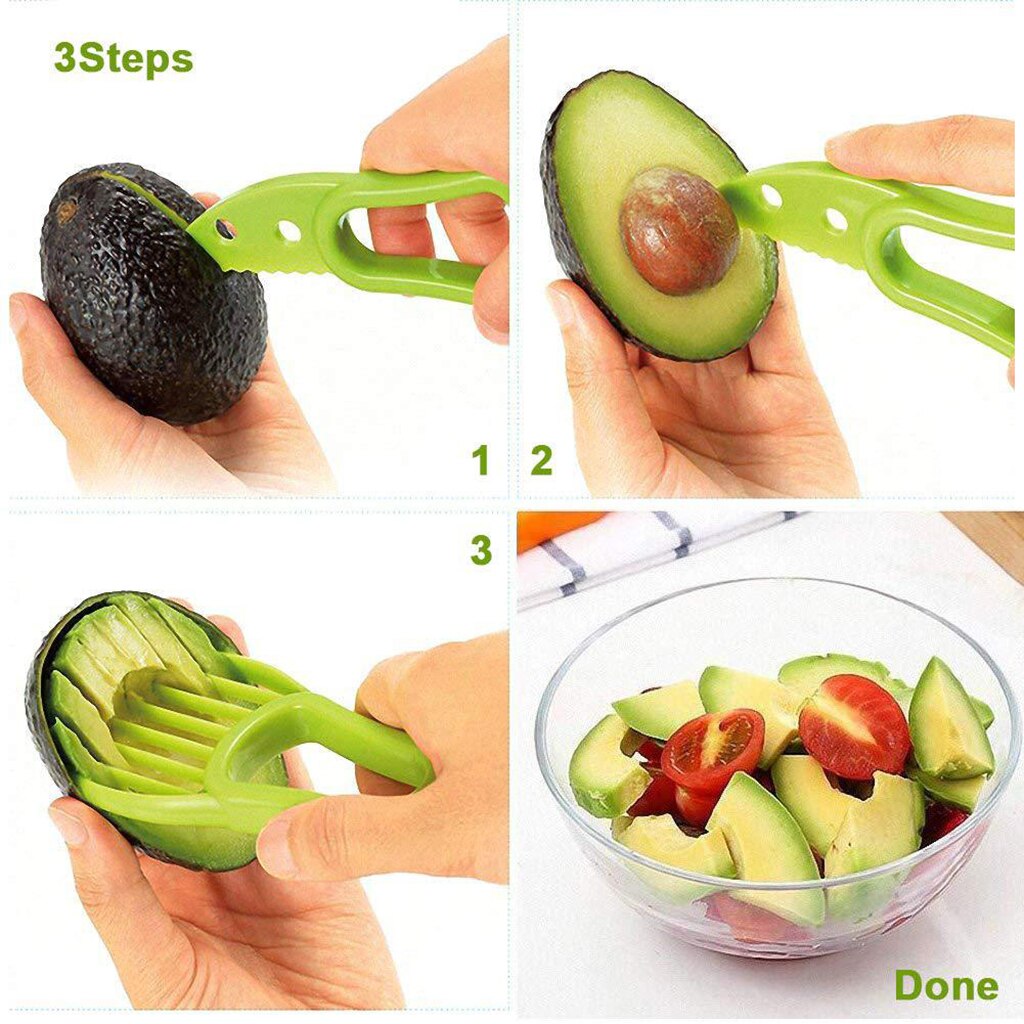 Avocado Slicer Shea Corer Boter Dragon Fruit Peeler Cutter Pulp Separator Mes Multifunctionele Groente Fruit Keuken Gereedschap