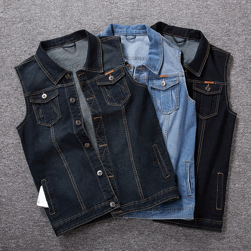 Grande taille 8XL 7XL 6XL hommes Denim gilets hommes sans manches Cowboy vestes homme Vintage rétro gilet décontracté Chubby homme gilet