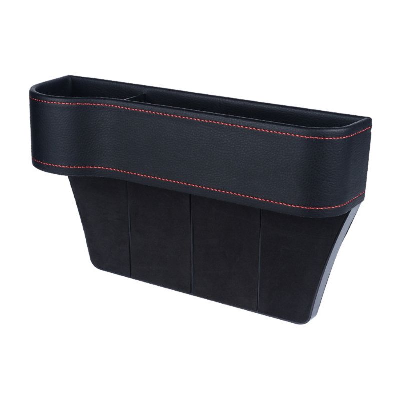 Multifunctional Car Seat Organizer Filler Pocket PU Leather Auto Console Side Catcher Storage Box Holder Container: BK-1