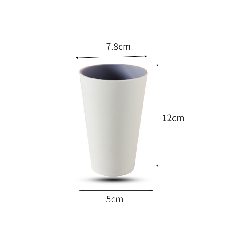 Bathroom Accessories Water Cup Gargle Toothbrush Plastic Simple Two Color Glass Couple Brushing Washing Mouth Tumblers
