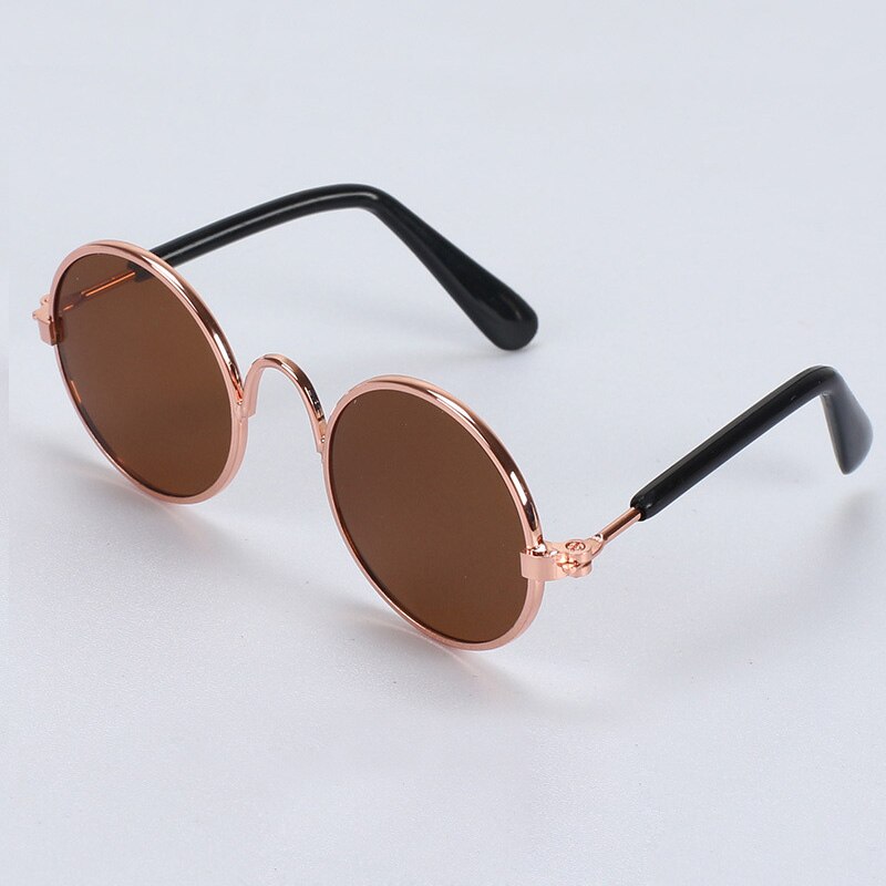 Gafas de sol bonitas para gato y perro, lentes para perro pequeño, fotos, productos para mascotas, 1 unidad: Brown
