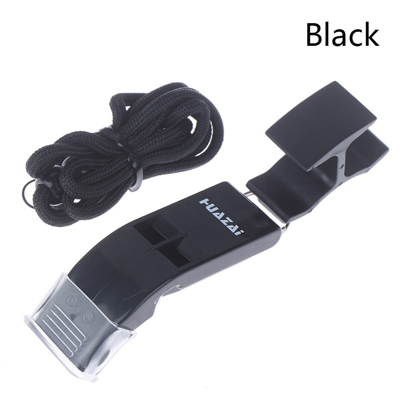 1pcs Soccer Referee Whistle Basketball Volleyball Whistle Sports Master Post Sport Souvenirs Whistle: Black