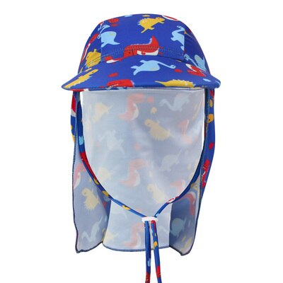Letnia czapka na plażę dla dzieci UPF50 + ochrona przed promieniowaniem UV czapka przeciwsłoneczna na szyję osłona na wiatr pokrywa Flao czapka regulowana dla dzieci dziewczyna chłopcy kapelusz na plażę: 9