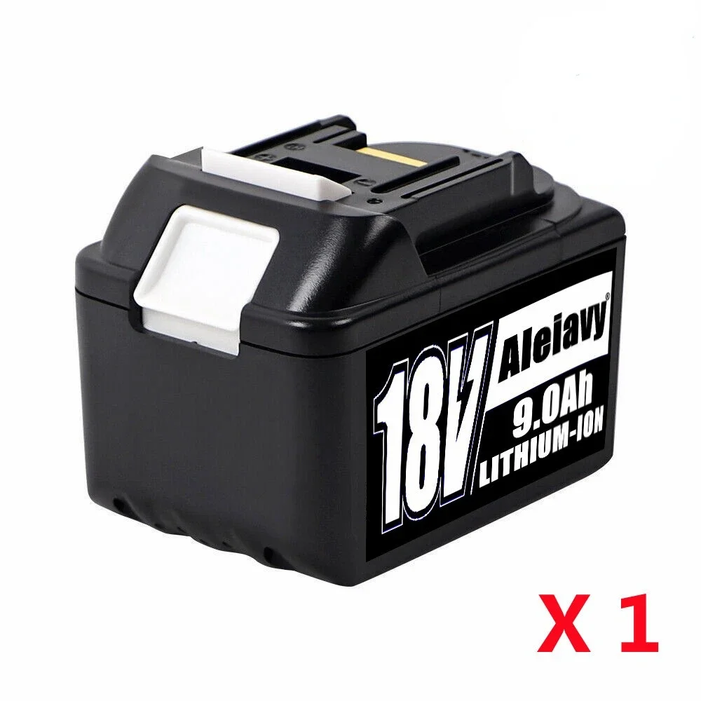 [BL1830 9.0Ah] Batería de iones de litio de repuesto de 18 V Compatible con batería Makita de 18 voltios BL1860 BL1840 BL1850 herramientas eléctricas inalámbricas: Naranja