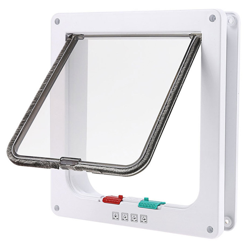 Puerta automática para gatos pequeños, puerta de montaje en pared, ABS, caja segura, Kit de puerta para mascotas,: 20cmx19cmx5.5cm
