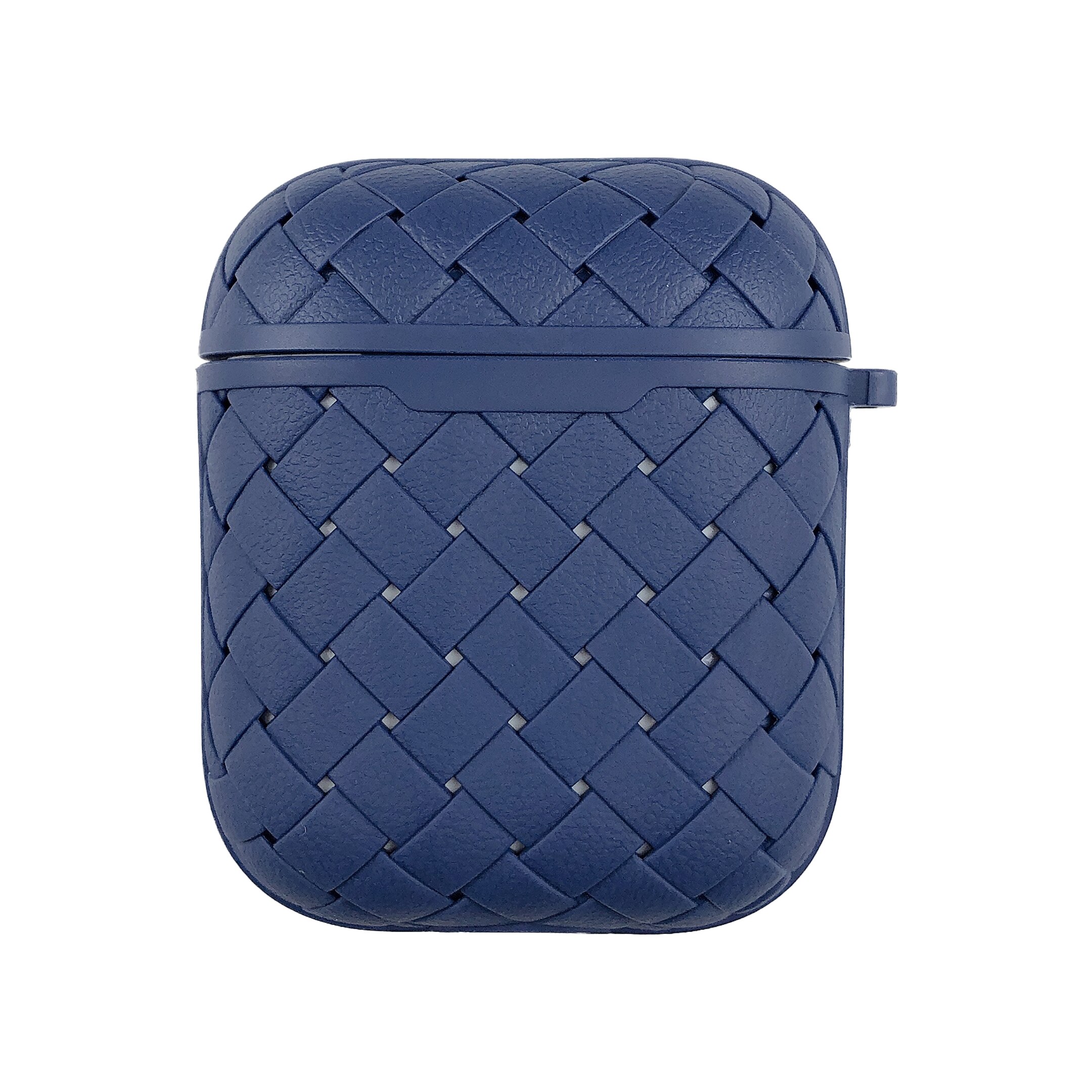 Funda de auriculares de silicona suave para Apple Airpods 2 1 Funda de protección de cápsulas de aire Airpods2 Funda verde Aipods con gancho de llavero: on Airpods1 2 Navy