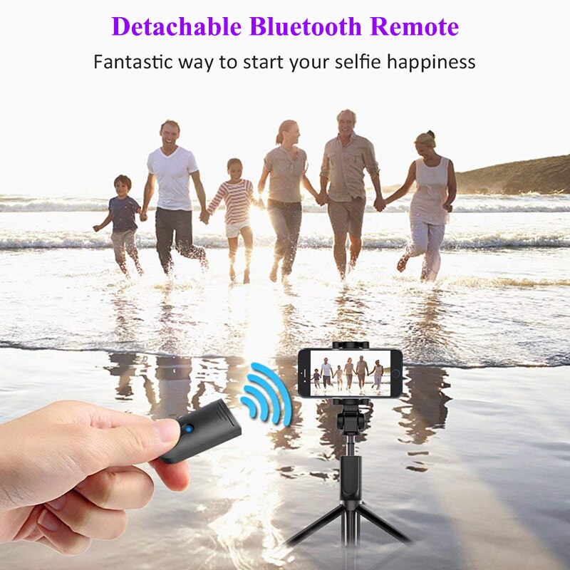 Wireless Bluetooth Flexible Selfie Stick Tripod Smartphone Selfie Button For iPhone X XS 8 Plus Handheld Monopod Shutter Remote