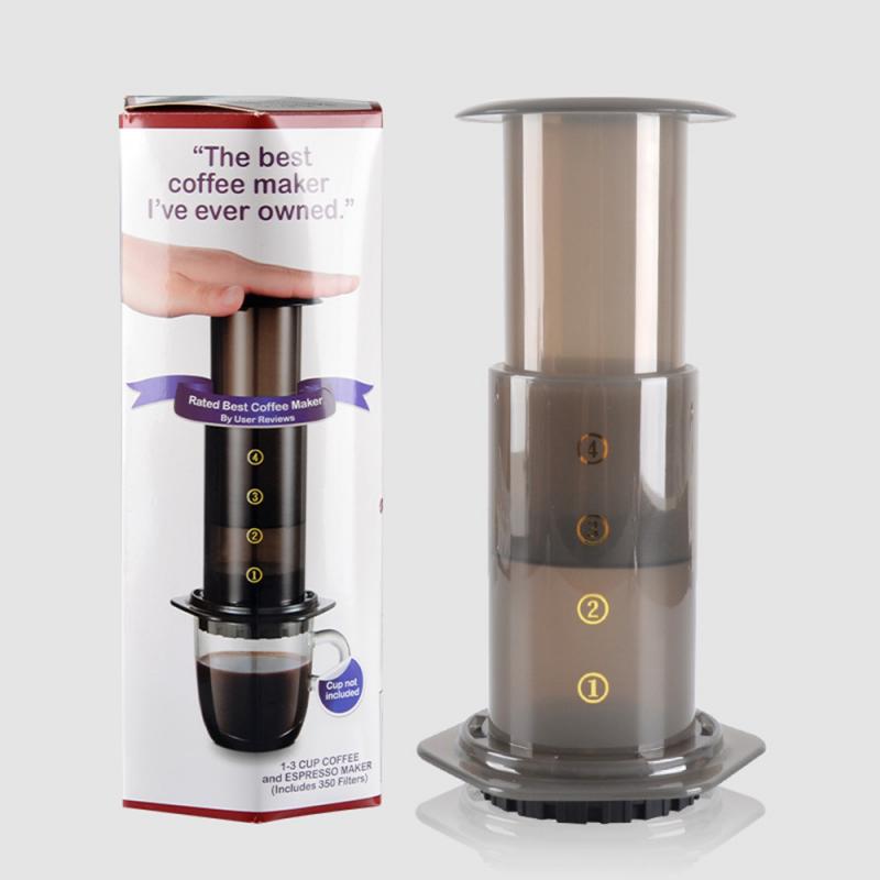 Draagbare Druk Reizen Mok Koffiezetapparaat En Koude Brouwsel | Geweldig Voor Commuter Handmatige Koffiemolens