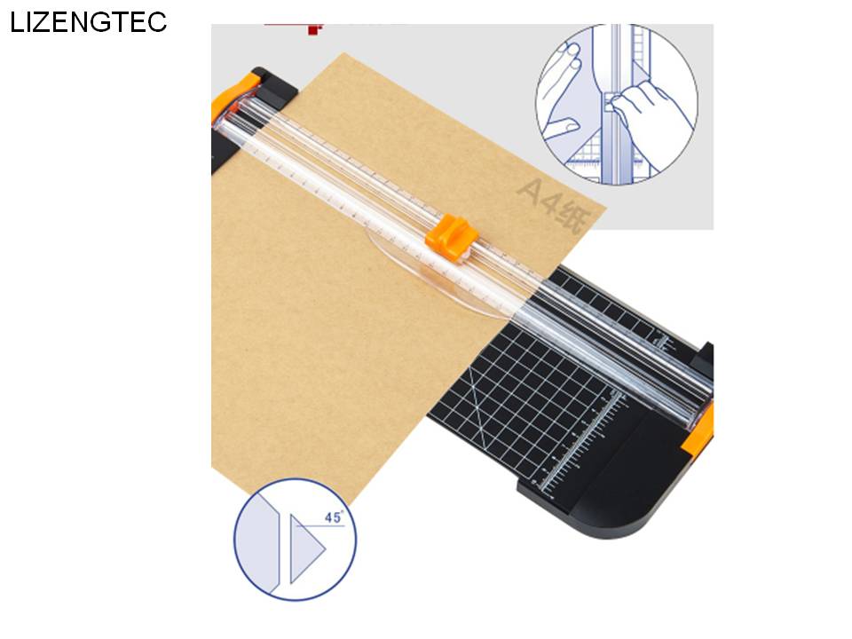 LIZENGTEC A4 Manual Paper Photo Shredder Trimmer Matching Laminating film