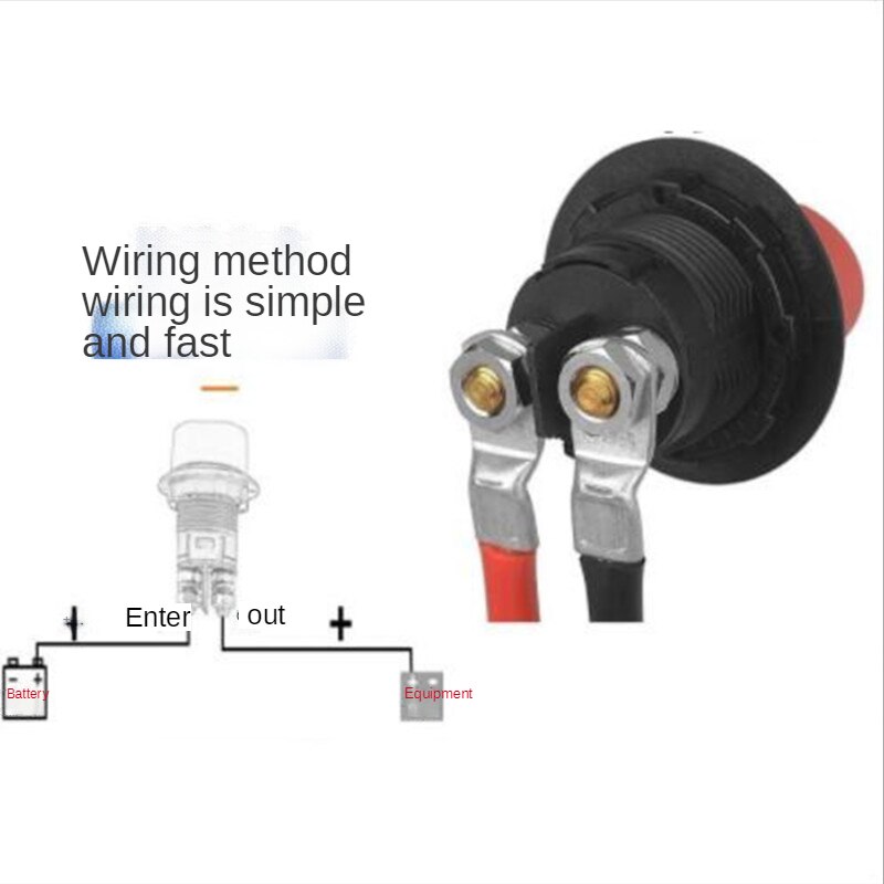 50A/200A/300A Battery Isolator Waterproof Master Disconnect Switch Power Cut For Car Truck Boat Car Battery Switch