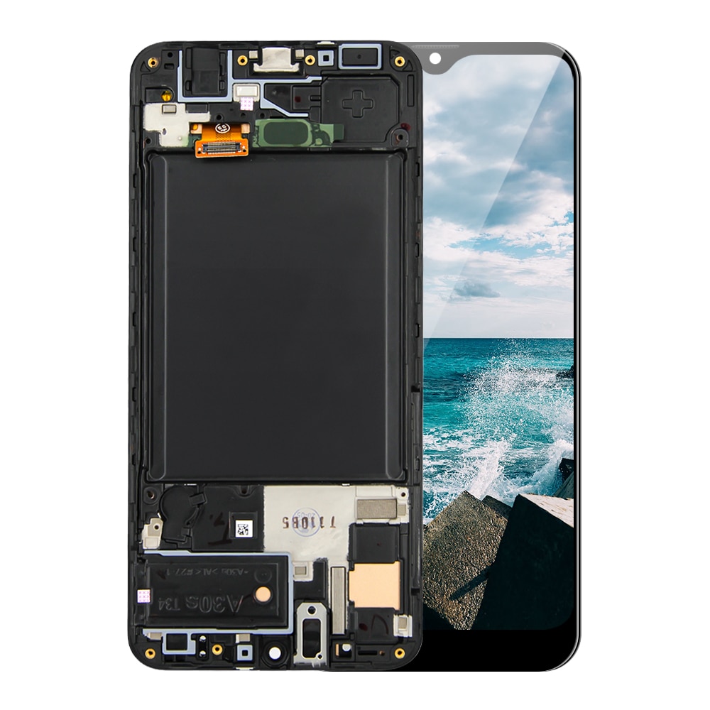 6.4 "Voor Samsung Galaxy A30S A307 SM-A307FN/Ds A307F/Ds A307F Lcd Touch Screen Digitizer Glas panel Montage + Frame