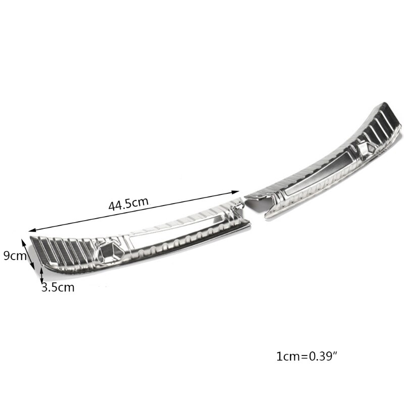Stainless Steel Trunk Inner Guard for Tesla Model 3 Car Inner Rear Bumper Guard Plate Cover Trim 23GC