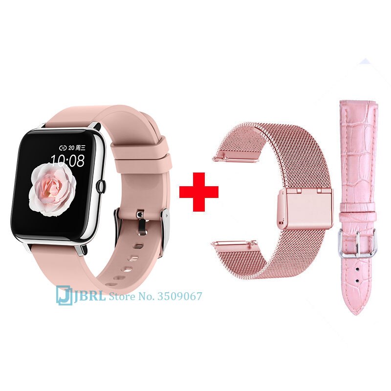 Square Digital Watch Women Sport Men Watches Electronic LED Female Ladies Wrist Watch For Women Men Clock Male Wristwatch Hours: pink add strap 5