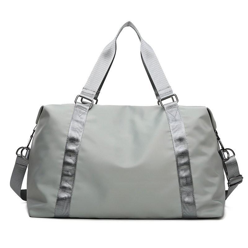 Moda duża torba podróżna kobiety kabina Tote Bag torebka nylonowa wodoodporna torba na ramię kobiety weekendowa torba na siłownię kobieta: Gray Small